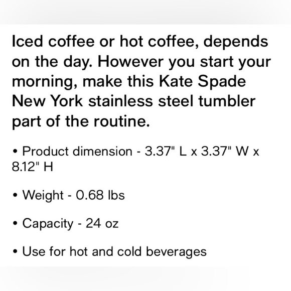 Kate Spade Floral Tumbler - Picture 3 of 3